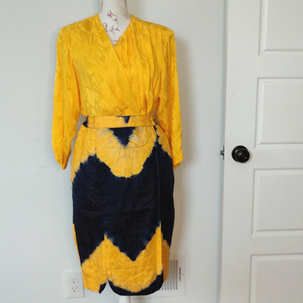 Handmade Tie Dye Pencil Skirt